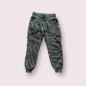 Green Cargo Jogger Pants
